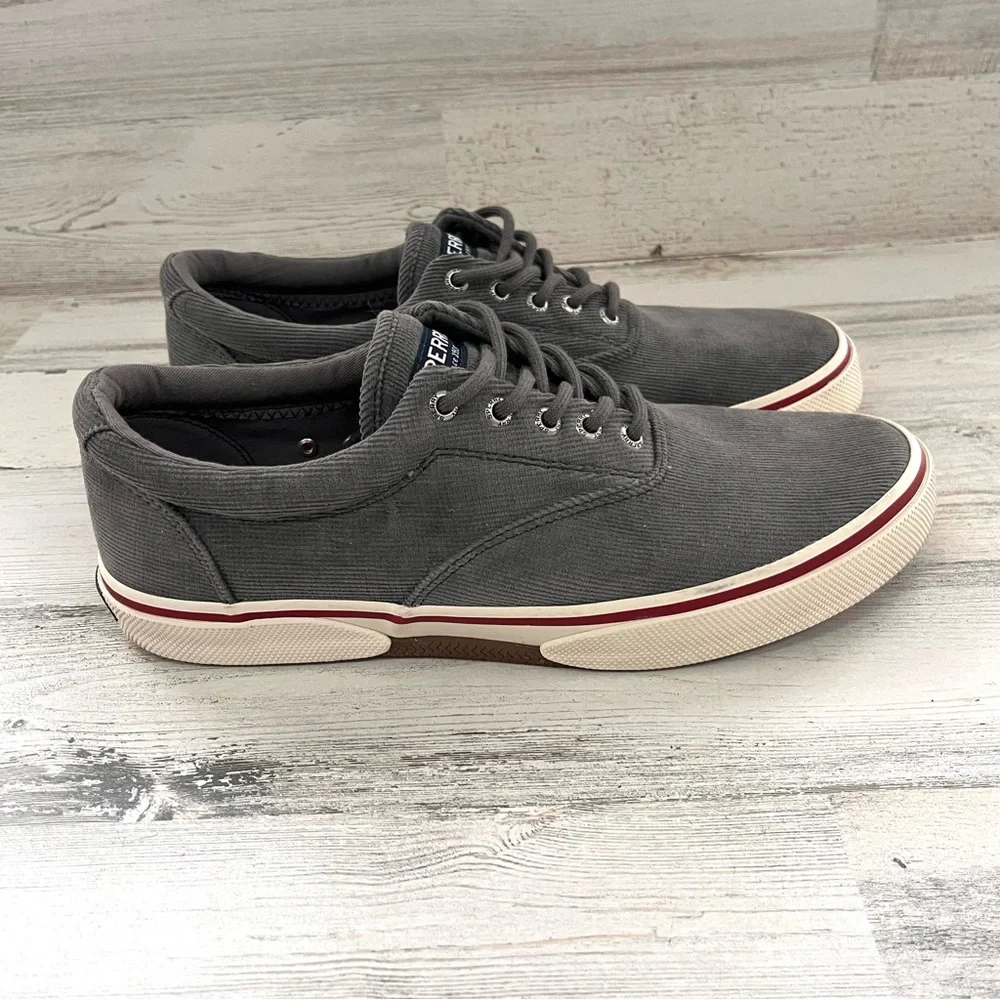 Sperry Top-Sider Men’s Size 10 Halyard CVO Canvas Corduroy Lace Up Casual Shoes